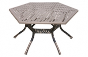60 in. Hexagon Weave Dining Table