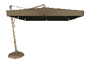 AKZ 10 Ft Square Sunbrella® Cantilever