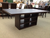 Alicia Oak Veneer Dining Table – Cocoa