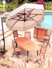 C08 12 x 8 Ft Oval Sunbrella® Cantilever