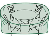 Small Round Table and Chairs Set Covers