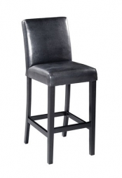 Haribo Leather Bar Chair — Black