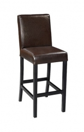 Haribo Leather Bar Chair — Brown
