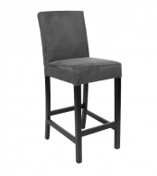 Haribo Microfibre Counter Bar Chair — Grey
