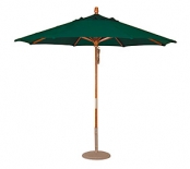 9 Ft Solefin® Wood Pulley Umbrella