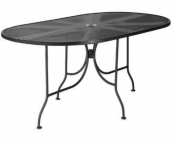84 x 42 in Oval Mesh Table