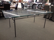 Northwood Glass Iron Dining Table