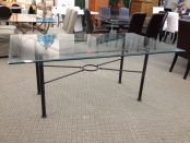 Opus Glass Iron Dining Table