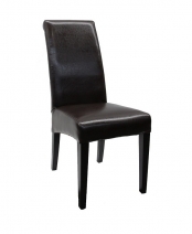 Oak Trail Leather Dining Chair — Brown