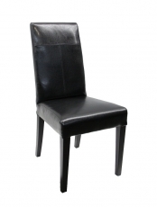 Pineview Leather Dining Chair — Black