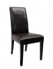 Pineview Leather Dining Chair — Brown