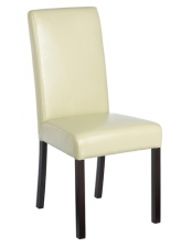 Annabelle Leather Dining Chair — Cream