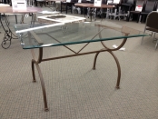 Smithfield Glass Iron Dining Table
