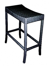 Wicker Backless Bar Stool
