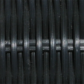 Wicker in Black Round