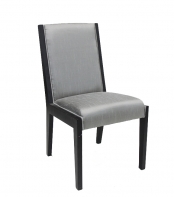 Ramona Wood Framed Dining Chair — Silver