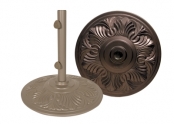 Art Deco Cast Aluminum Base
