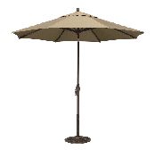 11 Ft Polyester Aluminum Auto Tilt Umbrella