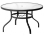 Essex 48 in. Round Glass Dining Table